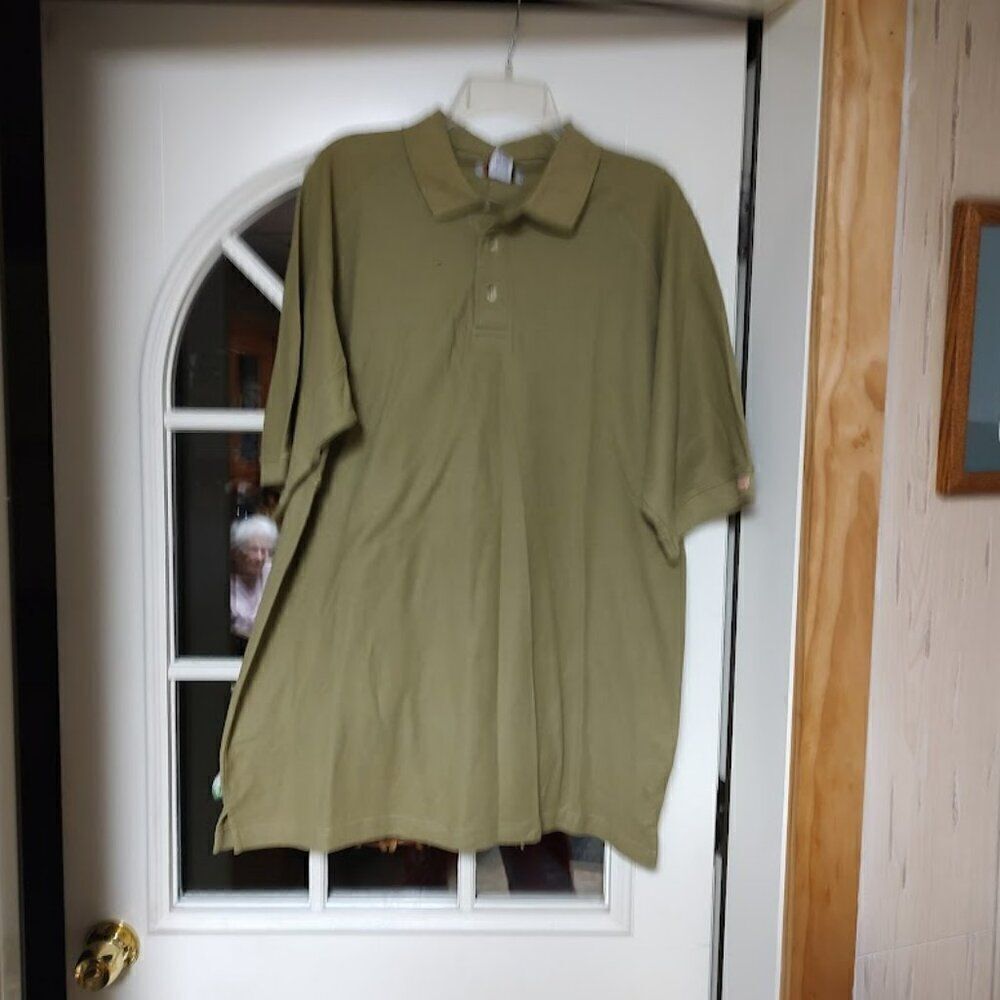 New Coleman Olive Short Sleeve Wicking Polo Size Men's XL